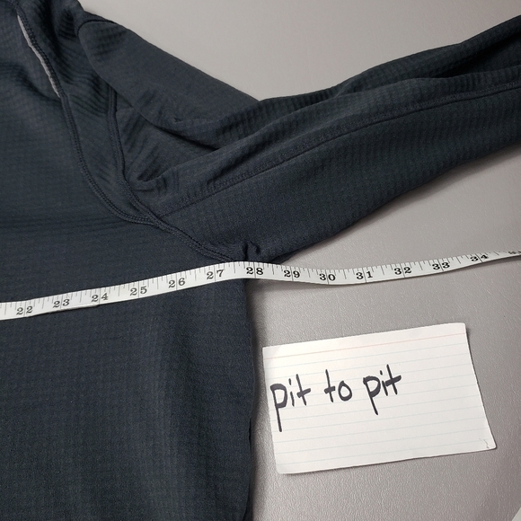 Mens ASICS dark gray quarter zip sweater size 2XLT - Picture 7 of 10